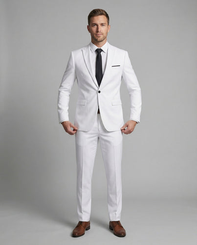 Herren eleganter taillierter Hochzeitsanzug