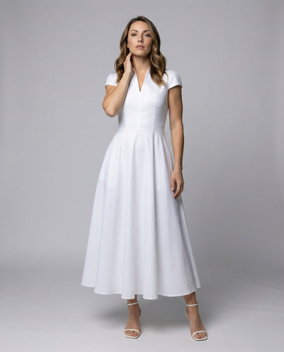 Damen Förmliche Korsagen-Stil Standesamtkleid