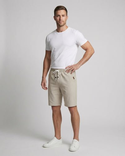 Herren Klassische Kordelzug Bermuda