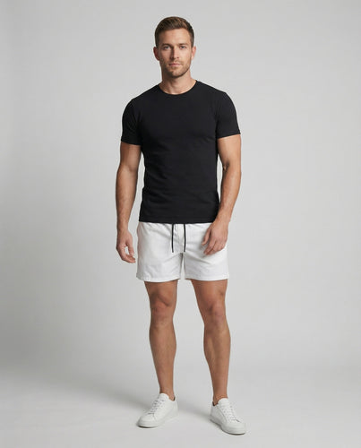 Herren Badeshorts Leicht Elastikbund Kordelzug – Marzano