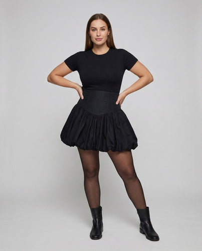 Frauen Mode Weite Korsett Taille Gemischt ChiEcho Archive Ballon Minirock