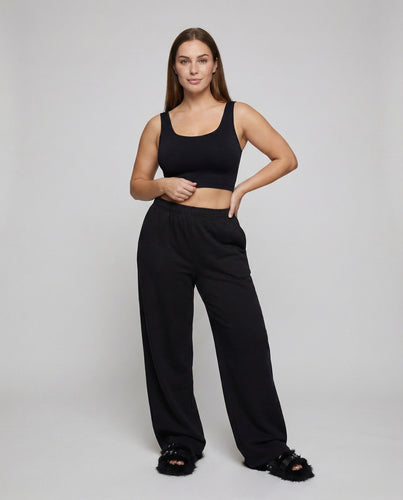 Frauen Bequeme Extra Weite Bein Sweat Freizeit Sweatpants