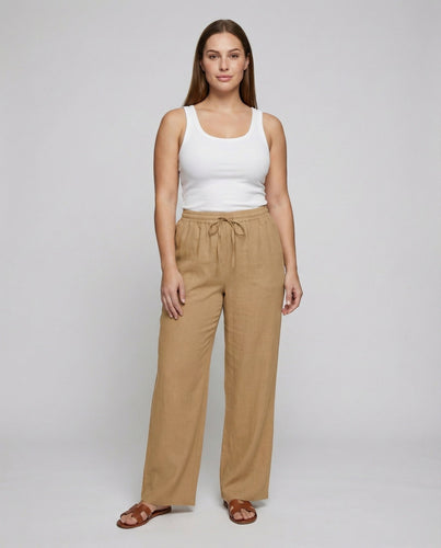 Damen Fließende Drawstring Taillen Viskose Komfort Loungehosen