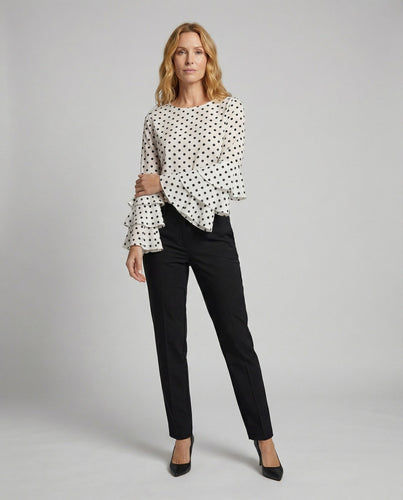Frauen Romantische Mehrlagige Rüsche Gemischte Chiffon Volant Bluse