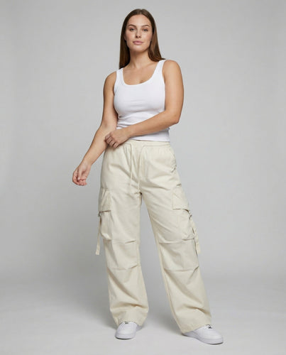 Damen Urbane Tiefer Schritt Mischgewebe Baggy-Cargohose