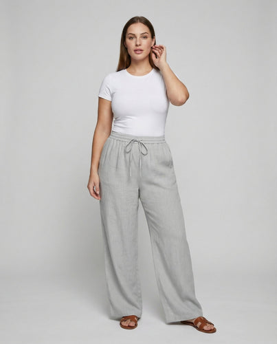 Damen Bequeme Komfort-Rauchband Gemischte Chiffon Crinkle Hosen