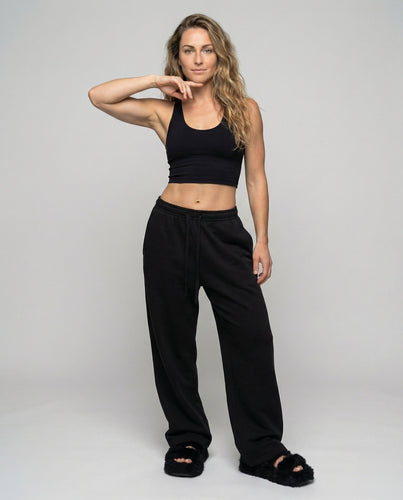 Damen Bequeme Lange Kordelzug Sweat Lounge Sweatpants