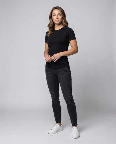 Funktions-T-Shirt für Frauen Kompressionspassform Feuchtigkeitsmanagement