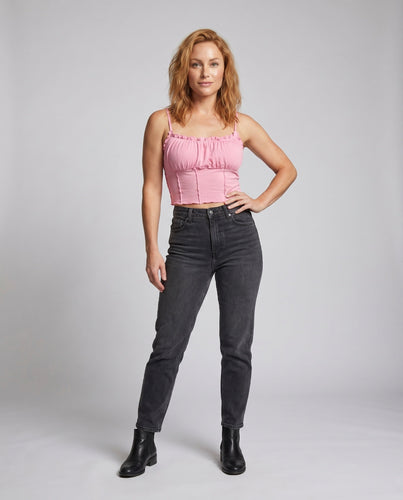 Damen Rüschenträger Top