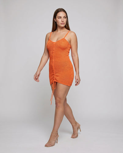 Damen trägerloses Wickelkleid mit raffiniertem Rüschendesign