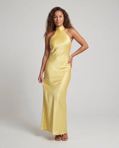 Damen Elegantes Maxikleid mit hochgeschlossenem Oberteil und schmalem Schnitt Echoarchiv