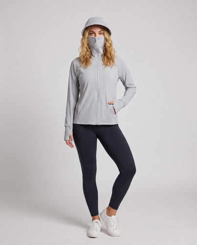 Damen atmungsaktive UV-Schutzjacke mit integrierter Kapuze Echo Archiv