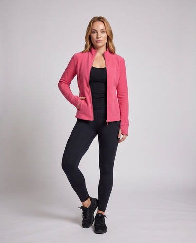 Damen Fleece-Sportjacke mit hoher Wärmespeicherung und Daumenlöchern Echo Archiv