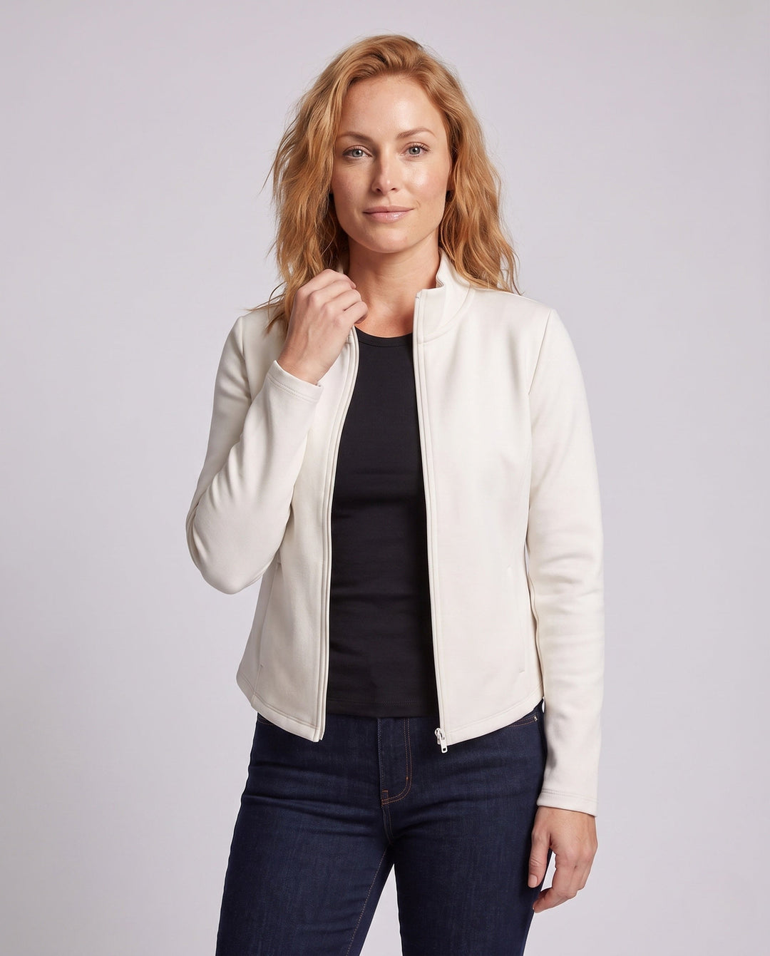 Damen Modische Fleecejacke mit peppigem Schnitt Echo Archiv