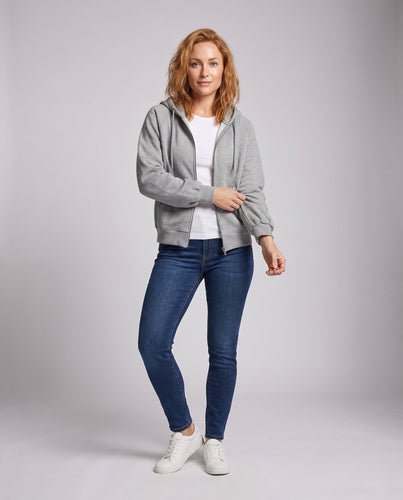 Damen Oversized Kapuzenjacke mit Reißverschluss Echo Archiv