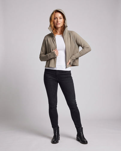 Damen UV-Schutzjacke mit Oversize-Schnitt und integrierter Kapuze Echo Archiv