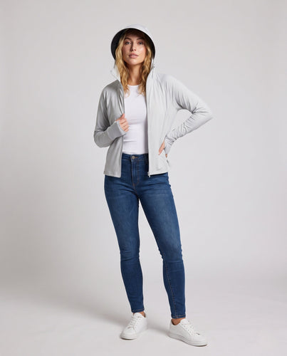Damen atmungsaktive Allzweckjacke mit innovativem Kapuzendesign Echo Archiv