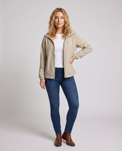 Damen atmungsaktive Freizeitjacke mit verstellbarem Kapuzenkragen Echo Archiv