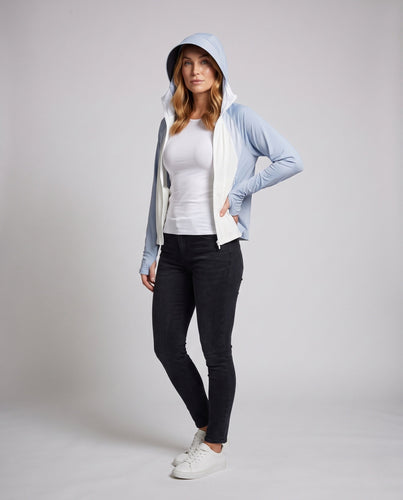 Damen atmungsaktive Kapuzenjacke mit UV-Schutz Echo Archiv