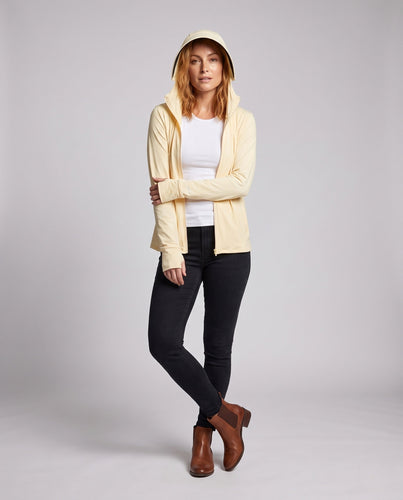 Damen atmungsaktive Sportjacke mit verstaubarer Kapuze Echo Archiv