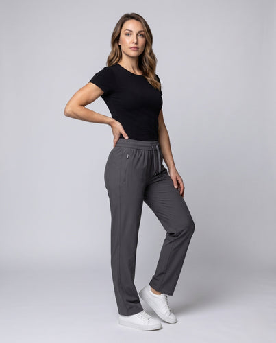 Damen bequeme Trainingshose mit elastischem Bund und praktischen Taschen Echo Archiv