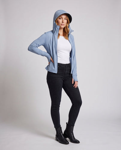 Damen Funktionsjacke mit atmungsaktivem Kapuzendesign und wasserabweisender Beschichtung Echo Archiv