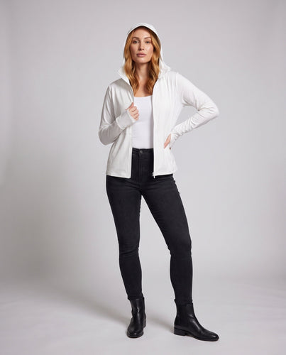 Damen Funktionsjacke mit atmungsaktiven Einsätzen und innovativem Kapuzendesign Echo Archiv