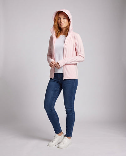 Damen Funktionskapuzenjacke mit innovativem UV-Schutz Echo Archiv