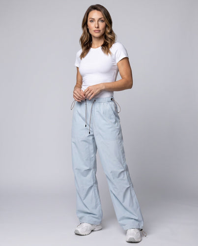 Damen lässige weite Sporthose mit elastischem Bund und praktischen Taschen Echo Archiv
