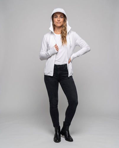 Damen leichte atmungsaktive Outdoor-Jacke mit reflektierendem Kapuzendesign Echo Archiv