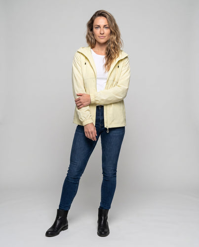 Damen leichte Funktionsjacke mit verstellbarer Kapuze und praktischen Taschen Echo Archiv