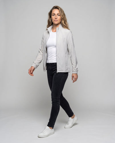 Damen leichte Laufjacke mit atmungsaktiven Netzpaneelen und reflektierenden Elementen Echo Archiv