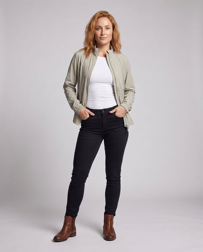 Damen leichte Trainingsjacke mit hoch atmungsaktiven Einsätzen Echo Archiv
