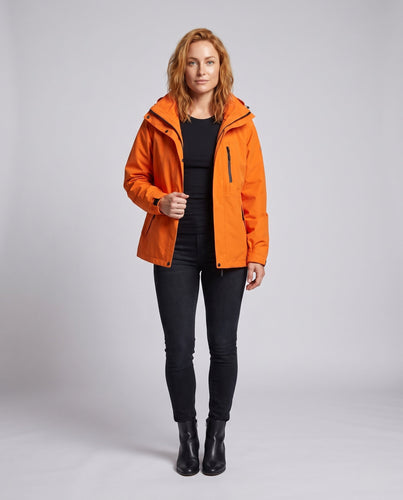 Damen leichte Übergangsjacke mit verstellbarem Kapuzenkragen Echo Archiv