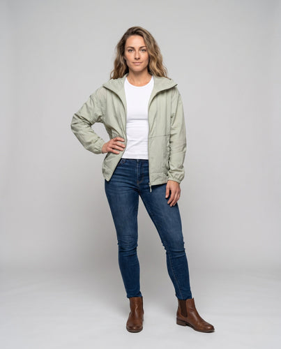 Damen leichte Windbreaker-Jacke mit atmungsaktiven Eigenschaften und praktischen Taschen Echo Archiv