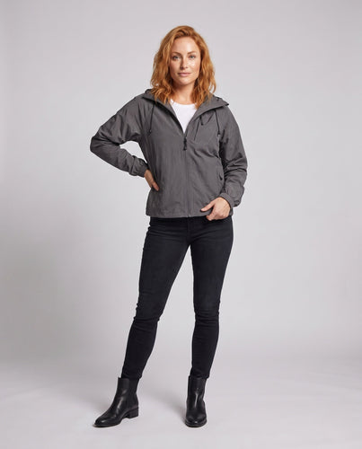 Damen leichte Windjacke mit atmungsaktiver Membran und praktischen Taschen Echo Archiv