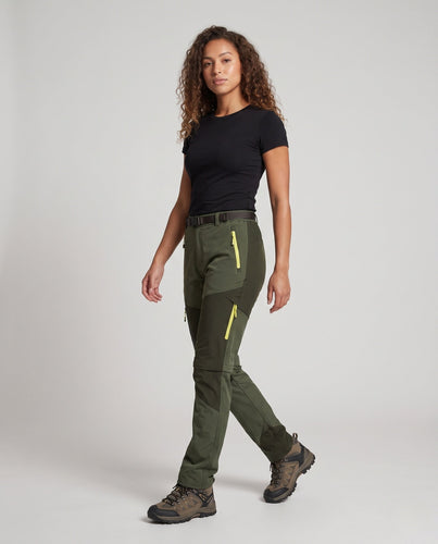 Damen multifunktionale Outdoor-Hose mit elastischem Bund und praktischen Reißverschlusstaschen Echo Archiv