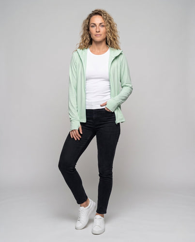 Damen Multifunktionale UV-Schutzjacke mit abnehmbarem Kapuzenkragen Echo Archiv