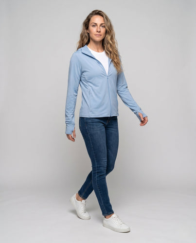 Damen Sportjacke mit innovativem UV-Schutz und atmungsaktiven Einsätzen Echo Archiv