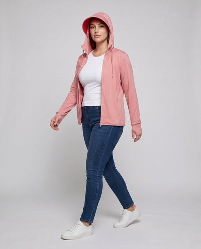 Damen technische Kapuzenjacke mit atmungsaktiver Netzstruktur Echo Archiv