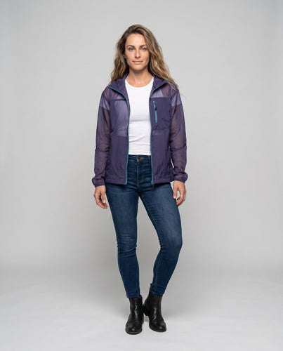 Damen ultraleichte Funktionsjacke mit praktischer Kapuze Echo Archiv