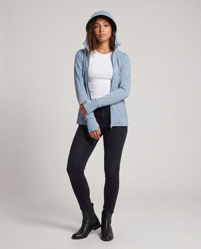 Damen UV-Schutz Jacke mit verstellbarer Kapuze Echo Archiv
