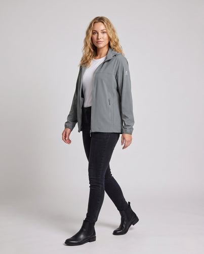 Damen nan leichte atmungsaktive UV-Schutz Kapuzenjacke mit Reißverschlusstaschen Echo Archiv