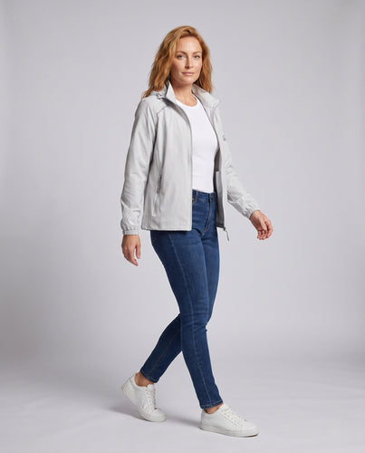 Damen nan ultraleichte packbare UV-Schutz Softshell-Kapuzenjacke mit elastischen Bündchen und Belüftung Echo Archiv