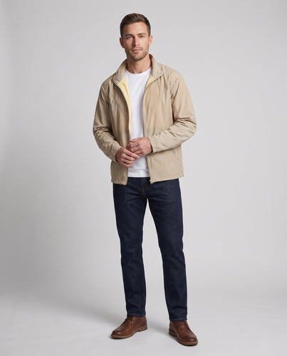 Herren nan leichte Reisefreundliche Outdoor-Leichtjacke mit atmungsaktivem Innenfutter und versteckten Reißverschlusstaschen Echo Archiv