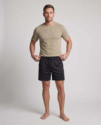 Herren nan leichtes Freizeit-Set T-Shirt und Shorts mit atmungsaktivem FunktionsgewEcho Archive und elastischem Bund Echo Archiv