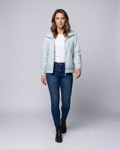 Unisex nan leichte Kapuzen-Outdoorjacke mit wasserabweisender DWR-Beschichtung und verstellbarem Saum Echo Archiv