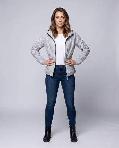 Unisex nan leichte Packbare Kapuzenjacke mit wasserabweisender DWR-Beschichtung, elastischen Bündchen und verdeckten Reißverschlusstaschen Echo Archiv