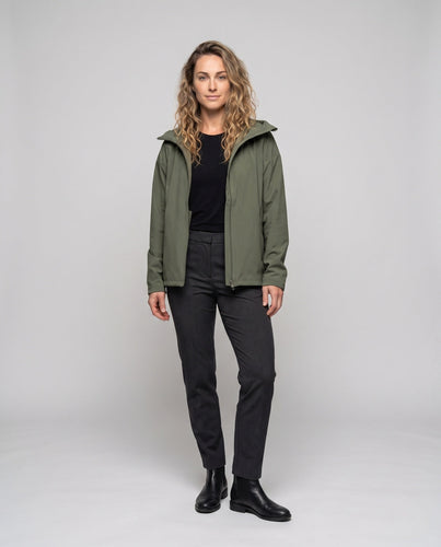 Unisex nan leichte wasserabweisende Kapuzenjacke mit atmungsaktivem Softshell und verdecktem Reißverschluss Echo Archiv