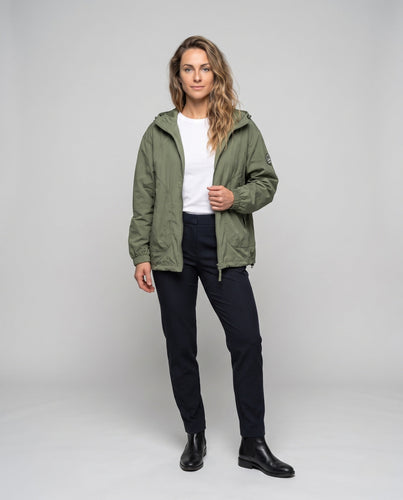 Unisex nan leichte winddichte Kapuzenjacke im Oversize-Schnitt mit verstellbarem Saum Echo Archiv